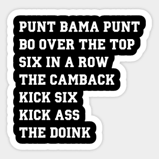 Iron Bowl Results - 2019 Sticker